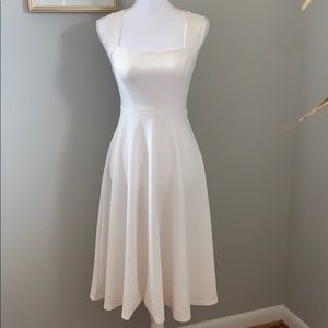 Like New Square Neck White Dress